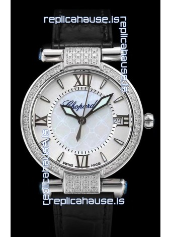 Chopard Imperiale White Dial Swiss Automatic Replica Watch in 904L Steel 