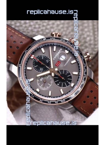 Chopard Classic Racing Chronograph 1:1 Mirror Replica Watch in Steel Casing - Grey Dial 