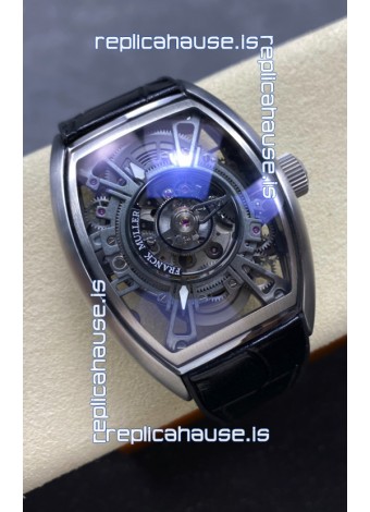 Franck Muller Curvex Grand Central Tourbillon Stainless Steel Watch in 1:1 Mirror Replica Watch