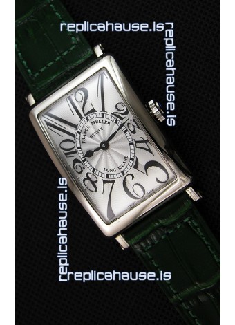 Franck Muller Long Island Ladies Replica Watch in Swiss Quartz Movement Green Strap 