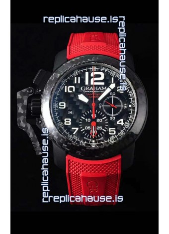 Graham Chronofighter Superlight Carbon Red 1:1 Mirror Swiss Replica Watch 