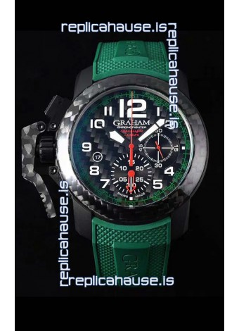 Graham Chronofighter Superlight Carbon Green 1:1 Mirror Swiss Replica Watch 