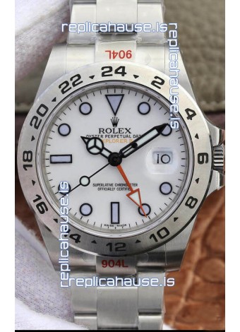 Rolex Explorer M216570-001 1:1 Mirror Replica Watch - White Dial in 904L Steel 42MM