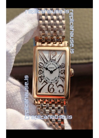 Franck Muller Long Island Pink Gold Swiss Watch in Swiss Quartz Movement