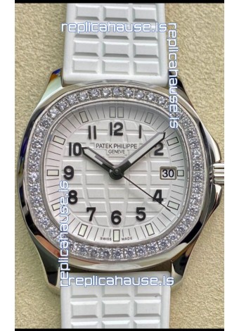 Patek Philippe Aquanaut LUCE 5072A-001 Quartz Swiss Replica Watch in White Dial 35MM