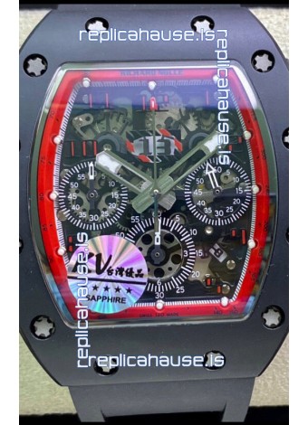Richard Mille RM011 Felipe Massa 1:1 Mirror Quality One Piece Black Ceramic Case Watch