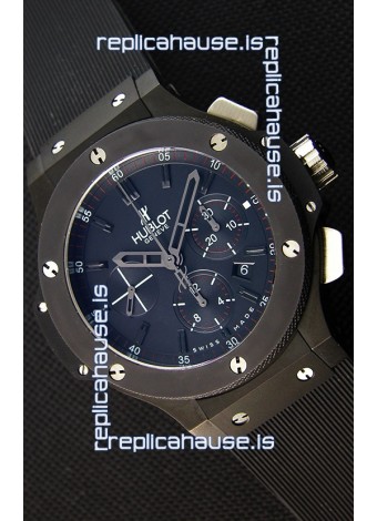 Hublot Big Bang All Black PVD Swiss Replica Watch : 1:1 Mirror Replica 
