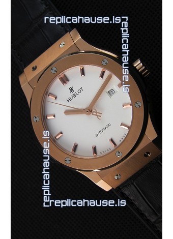 Hublot Classic Fusion King Gold Opalin Swiss Replica Watch - 1:1 Mirror Replica