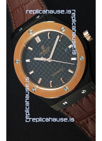 Hublot Classic Fusion Ceramic King Gold Swiss Replica Watch - 1:1 Mirror Replica