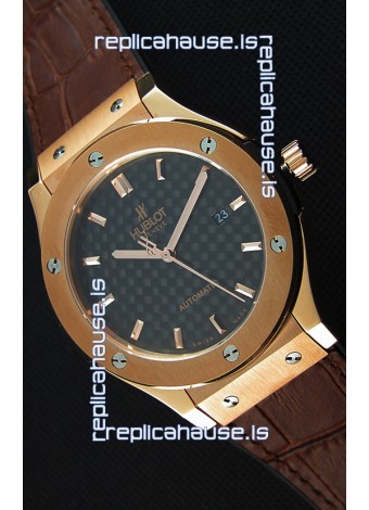 Hublot Classic Fusion King Gold Swiss Replica Watch - 1:1 Mirror Replica