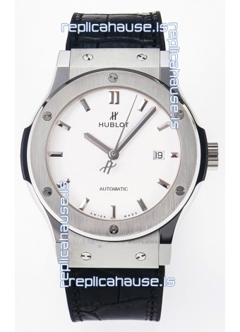 Hublot Super Clone Classic Fusion Titanium 42MM 1:1 Mirror Replica Watch White Dial