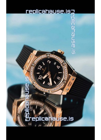 Hublot Big Bang One Click King Black Dial Rose Gold Swiss Replica Watch 39MM
