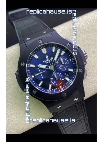 Hublot Super Clone Big Bang Edition Watch in Ceramic Casing Blue Dial 1:1 Mirror Replica