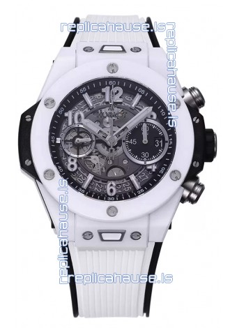 Hublot Big Bang Unico White Ceramic Casing 1:1 Mirror Edition Swiss Replica Watch