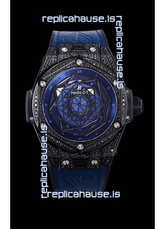 Hublot Big Bang One Click Sang Bleu 1:1 Mirror Replica in Ceramic Casing - 45MM