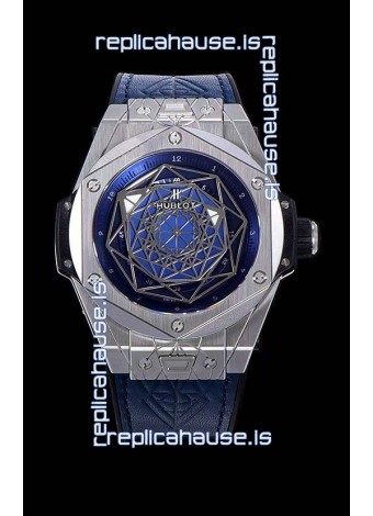 Hublot Big Bang One Click Sang Bleu 1:1 Mirror Replica in Stainless Steel Casing 45MM - Blue Dial