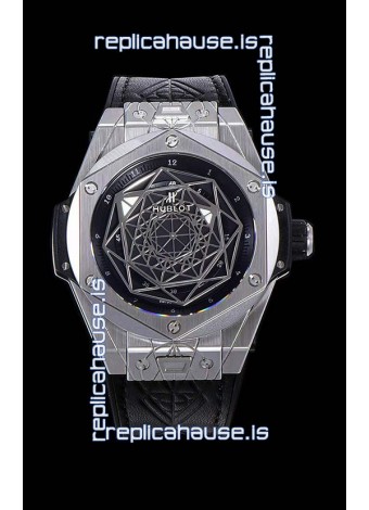 Hublot Big Bang One Click Sang Bleu 1:1 Mirror Replica in Stainless Steel Casing 45MM - Black Dial