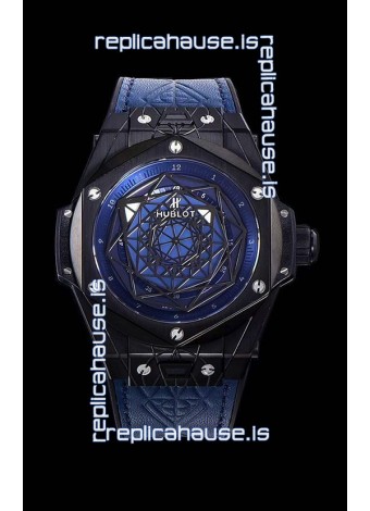 Hublot Big Bang One Click Sang Bleu 1:1 Mirror Replica in Ceramic Casing - 45MM Blue Dial