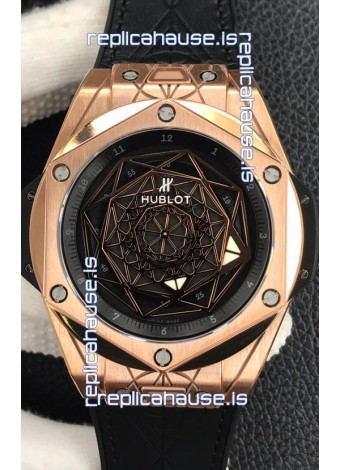 Hublot Big Bang Sang Bleu Rose Gold 1:1 Mirror Replica Edition - 45MM 