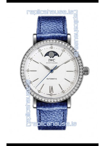 IWC Portofino IW659601 Automatic Moon Phase Steel Casing Watch in White Dial 37MM