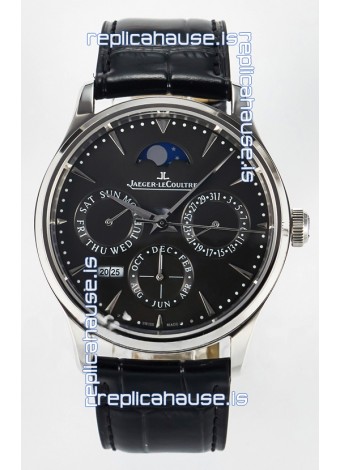 Jaeger LeCoultre Super Clone Master Ultra-Thin Perpetual Calendar Grey Dial Watch