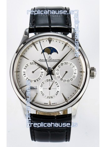 Jaeger LeCoultre Super Clone Master Ultra Thin Perpetual Calendar White Dial Watch