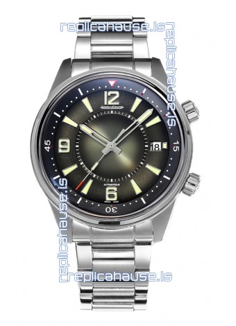Jaeger LeCoultre Polaris Date Green Dial Steel Strap 1:1 Mirror Replica Watch 42MM
