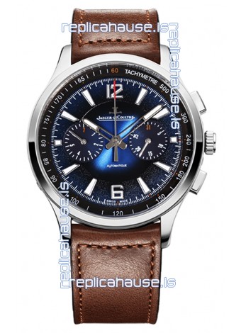 Jaeger LeCoultre Polaris Q9028181 Chronograph Blue Dial Swiss Replica Watch 