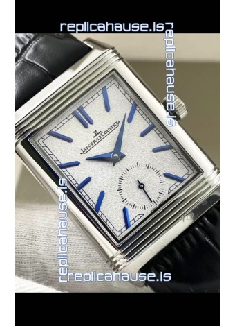 Jaeger-LeCoultre Reverso DuoFace Steel Casing Watch Nay Blue Dial in Swiss Automatic Movement