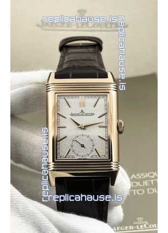 Jaeger-LeCoultre Reverso DuoFace Rose Gold Casing Watch Brown Dial in Swiss Automatic Movement