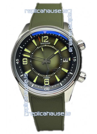 Jaeger LeCoultre Polaris Date Green Dial Rubber Strap 1:1 Mirror Replica Watch 42MM