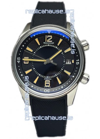 Jaeger LeCoultre Polaris Date Black Dial Rubber Strap 1:1 Mirror Replica Watch 42MM