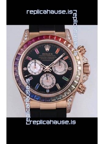 Rolex Cosmograph Daytona 116598 Rose Gold 1:1 Mirror Cal.4130 Movement - 904L Steel Watch