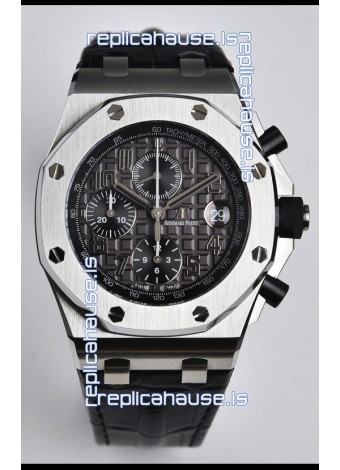Audemars Piguet Royal Oak Offshore Grey Dial Chronograph 1:1 Mirror Replica Watch - 904L Steel 