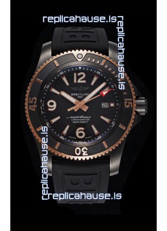 Breitling Superocean Automatic 46 Black Steel - Black Dial in DLC Coated Casing 