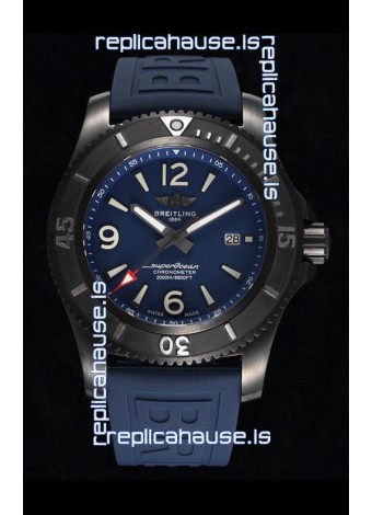 Breitling Superocean Automatic 46 Black Steel - Blue Dial in DLC Coated Casing 