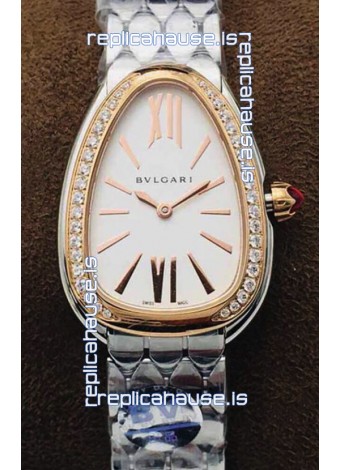 Bvlgari Serpenti Seduttori Edition Watch in Stainless Steel - Rose Gold Bezel 1:1 Mirror Replica