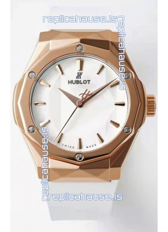 Hublot Classic Fusion Orlinski King Gold 40MM Edition White Dial Swiss Replica Watch