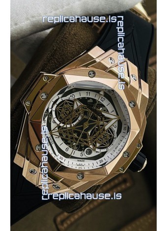 Hublot Big Bang UNICO Sang Bleu II Rose Gold 1:1 Mirror Quality Swiss Replica Watch 