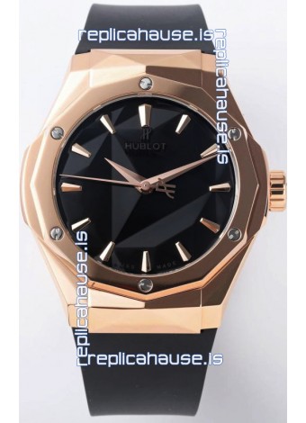 Hublot Classic Fusion Orlinski King Gold 40MM Edition Black Dial Swiss Replica Watch