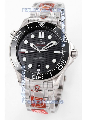 Omega Seamaster 300M Master Chronometer Black Swiss 904L Steel 1:1 Mirror Replica Watch