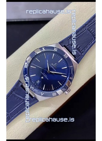 Omega Co-Axial Constellation 41MM 904L Steel Blue Dial 1:1 Mirror Replica Watch