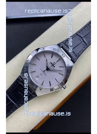 Omega Co-Axial Constellation 41MM 904L Steel Grey Dial 1:1 Mirror Replica Watch