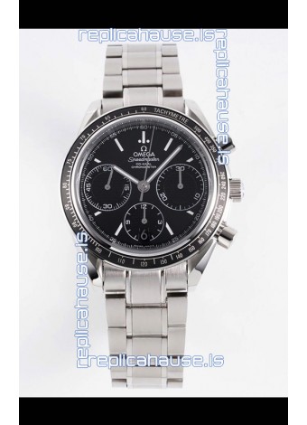 Omega Speedmaster Racing 904L Steel Chronograph 1:1 Mirror Replica in Black Dial