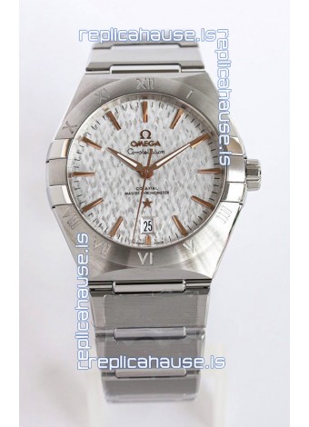 Omega Co-Axial Constellation 41MM 904L Steel Grey Dial 1:1 Mirror Replica Watch
