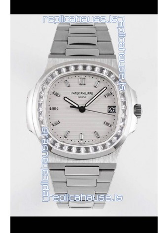 Patek Philippe Nautilus 5711/1A White Dial 1:1 Mirror Swiss Replica Watch in 904L Steel 
