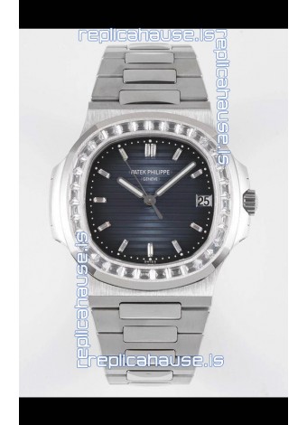 Patek Philippe Nautilus 5711/1A Blue Dial 1:1 Mirror Swiss Replica Watch in 904L Steel 