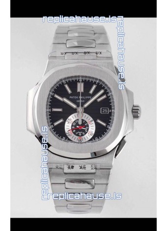 Patek Philippe Nautilus 5980/1A 904L Steel Case in Black Dial - 1:1 Mirror Replica