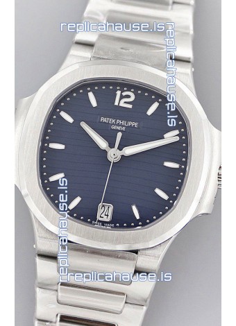 Patek Philippe Nautilus 7118/1A Blue Dial 1:1 Mirror Swiss Replica Watch in 904L Steel 