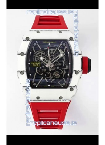 Richard Mille RM35-01 Rafael Nadal Carbon Fiber Casing with Genuine Tourbillon Super Clone Watch 